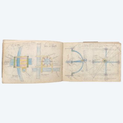 Ironwork pencil sketchbook 20th century