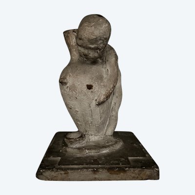 Plâtre d'atelier par Charles Filleul enfant tenant une amphore