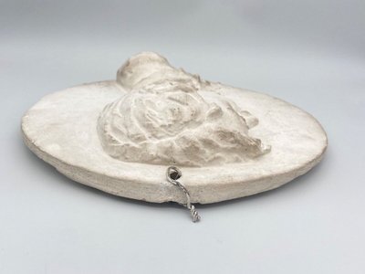 Médaillon bas-relief XIXe représentant un jeune homme en costume