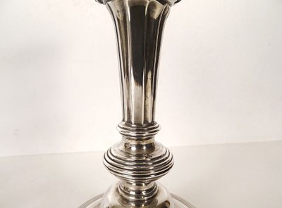 Pair of Silver Candlesticks, Farmers General, Paris, M-A. Leroy, 1780, 18th Century