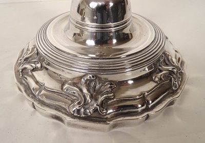 Pair of Silver Candlesticks, Farmers General, Paris, M-A. Leroy, 1780, 18th Century
