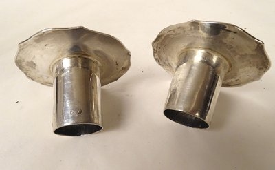 Pair of Silver Candlesticks, Farmers General, Paris, M-A. Leroy, 1780, 18th Century