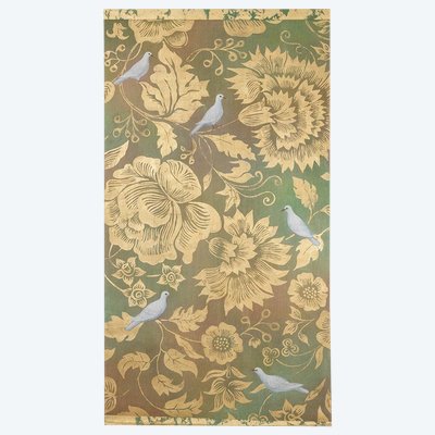 Painted canvas depicting doves in foliage. LS63311089P