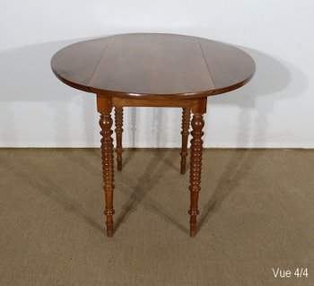 Small side table forming a console in solid Walnut - End of XIXth century