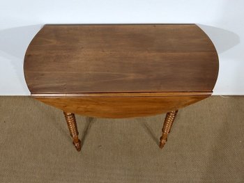 Small side table forming a console in solid Walnut - End of XIXth century