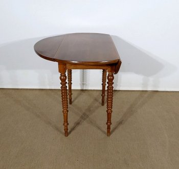 Small side table forming a console in solid Walnut - End of XIXth century
