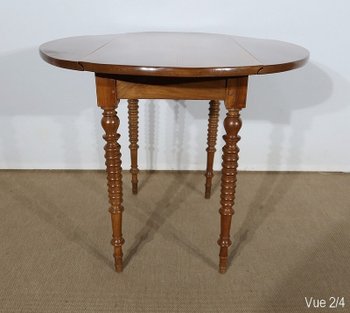 Small side table forming a console in solid Walnut - End of XIXth century