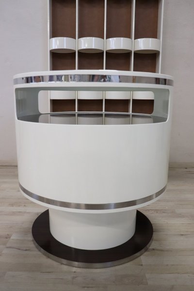 Weißes Space Age Bar Set, 1960er