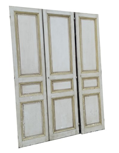 3 Portes De Placard Anciennes époque 1880