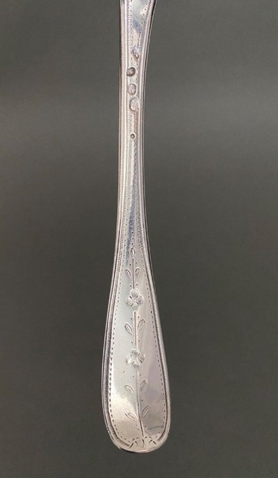 Silver sprinkling spoon 18th century fermiers généraux 93 grams