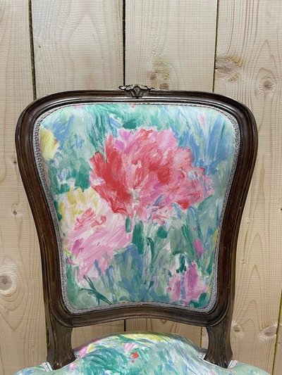 Continuation of 6 Louis Philippe chairs in Rossi Fleuri