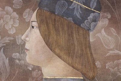 Tela dipinta raffigurante un ritratto in stile rinascimentale italiano. Codice articolo: LS6335671M
