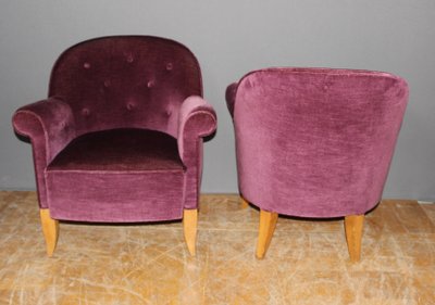 Pair of Art Deco armchairs circa 1940