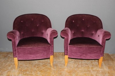 Pair of Art Deco armchairs circa 1940