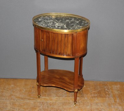 Louis XVI Mahogany Bedside Table, Late 18th Century