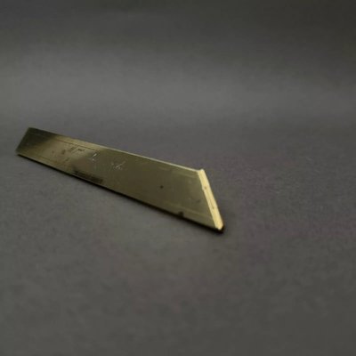 Demi-pied de roi en laiton gravé XVIIIe