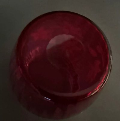 Legras enamelled vase 1900 pink glass daffodil decoration