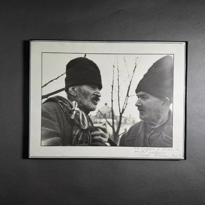 Foto artistica firmata da Gheorge Rizeanu XX° 2 uomini rumeni