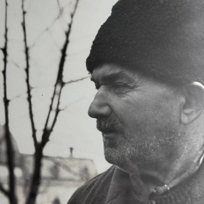 Foto artistica firmata da Gheorge Rizeanu XX° 2 uomini rumeni