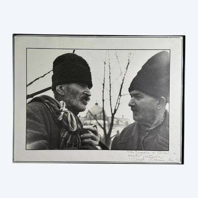 Foto artistica firmata da Gheorge Rizeanu XX° 2 uomini rumeni