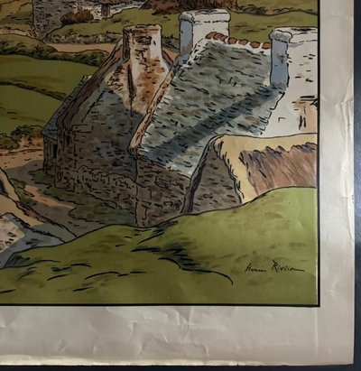 Lithograph by Henri Rivière Aspects of Nature - Le Vallon