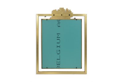 Miroir modèle « Boizot » en laiton, finition vernis. Contemporain. LS5943891Z