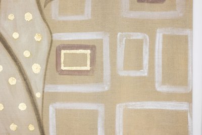 Bemalte Leinwand mit der Darstellung einer eleganten Frau aus den 1950er Jahren. Zeitgenössisch. LS6135675T