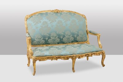 Salon de style Louis XV à chassis en bois doré. Circa 1880. LS61405700/5B