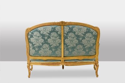 Salon de style Louis XV à chassis en bois doré. Circa 1880. LS61405700/5B