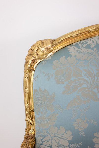 Salon de style Louis XV à chassis en bois doré. Circa 1880. LS61405700/5B
