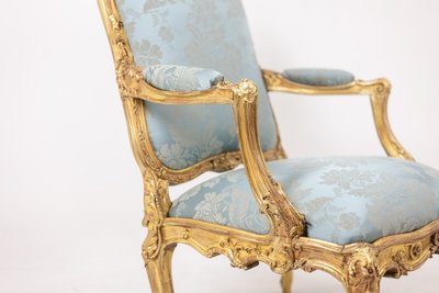 Salon de style Louis XV à chassis en bois doré. Circa 1880. LS61405700/5B