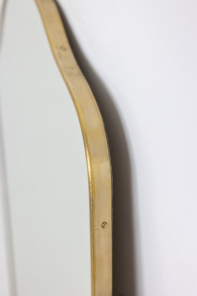 Pair of "gendarme hat" shaped mirrors. 1970s. LS62581108/2L