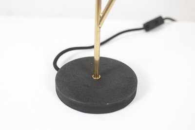 Stilnovo. 3-light lamp in sheet metal and brass. 1960s. LS6318459M