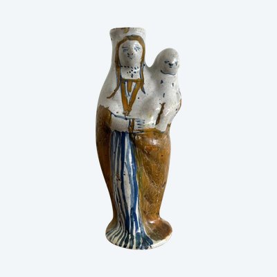 18th century earthenware Virgin giving birth