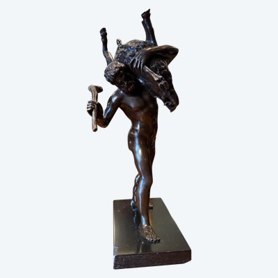 Ercole in bronzo e il cinghiale di Erimanto, Giambologna, inizi del XIX secolo.