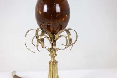 Casa Carlo. Lampada “Egg” in resina frattale e bronzo. Circa 1970. LS6366908Y