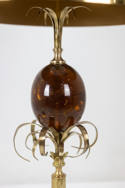 Casa Carlo. Lampada “Egg” in resina frattale e bronzo. Circa 1970. LS6366908Y