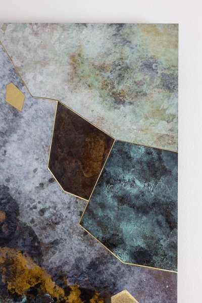Decorative panel entitled “Fragmentations – VIII”. Work of an artisan. LS63772109/2