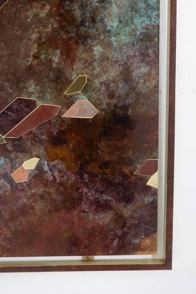Decorative panel entitled “Fragmentations – IX”. Work of an artisan. LS63782900/2