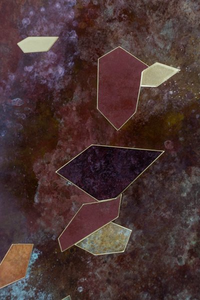 Decorative panel entitled “Fragmentations – IX”. Work of an artisan. LS63782900/2