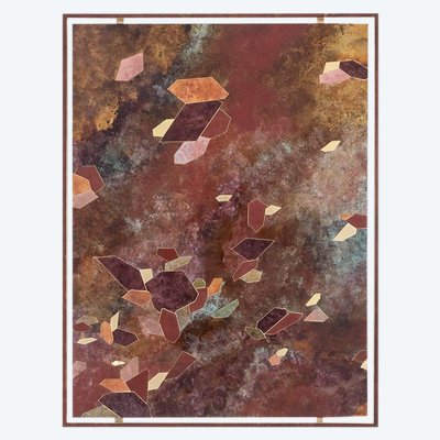 Decorative panel entitled “Fragmentations – IX”. Work of an artisan. LS63782900/2