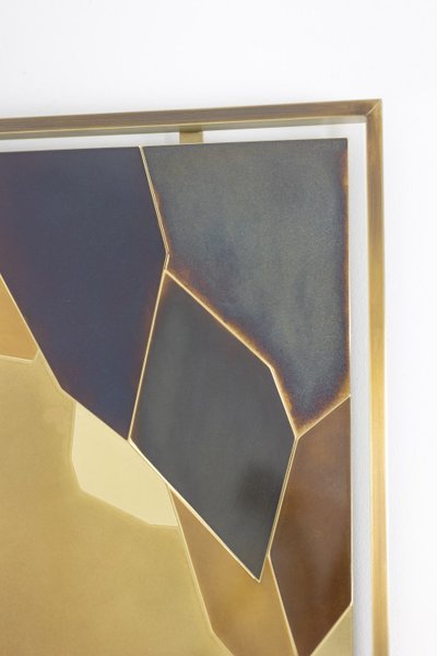 Panneau décoratif intitulé « Fragmentations – X ». Travail d’artisan d’art. LS63782900