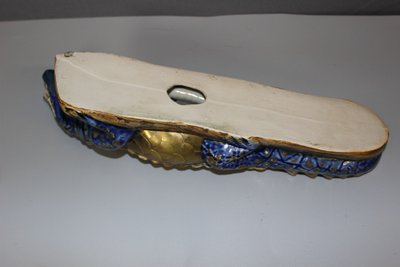 Ceramic and Brass Crocodile XX