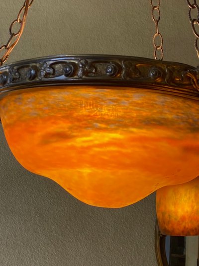 Art-Deco-Kronleuchter Muller Frères Lunéville