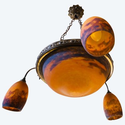 Art-Deco-Kronleuchter Muller Frères Lunéville