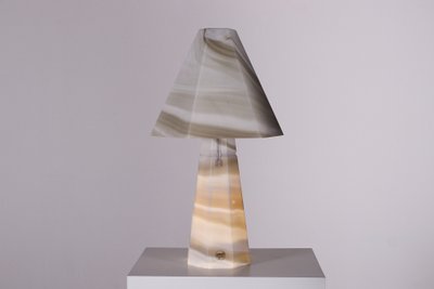 Lampe en verre marbré « Carrara » Peill & Putzler.