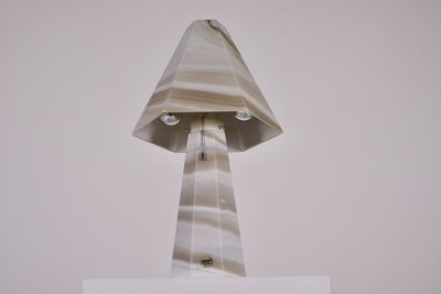 Lampe en verre marbré « Carrara » Peill & Putzler.