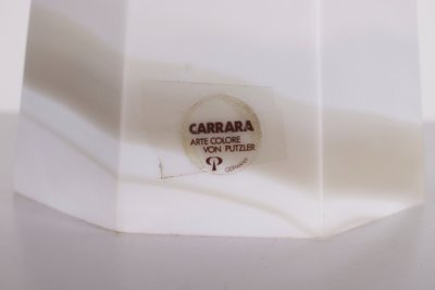 Lampe en verre marbré « Carrara » Peill & Putzler.