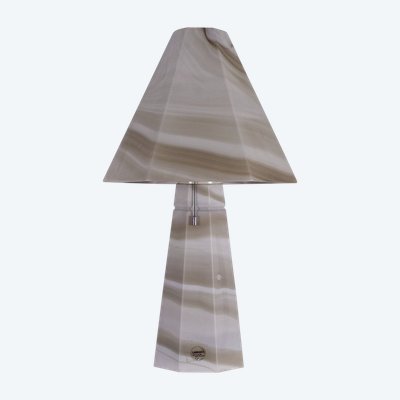 Lampe en verre marbré « Carrara » Peill & Putzler.