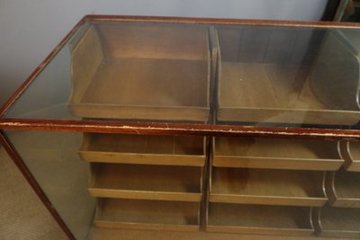 12-drawer store display case